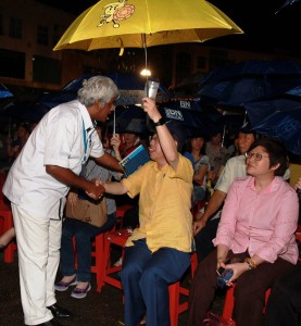 State Assemblyman for Batu Kawa Prof Dr Sim is seen here a few days before the 2016 Sarawak state Elections - an election that saw SUPP bouncing back with vigour, valour and victory.